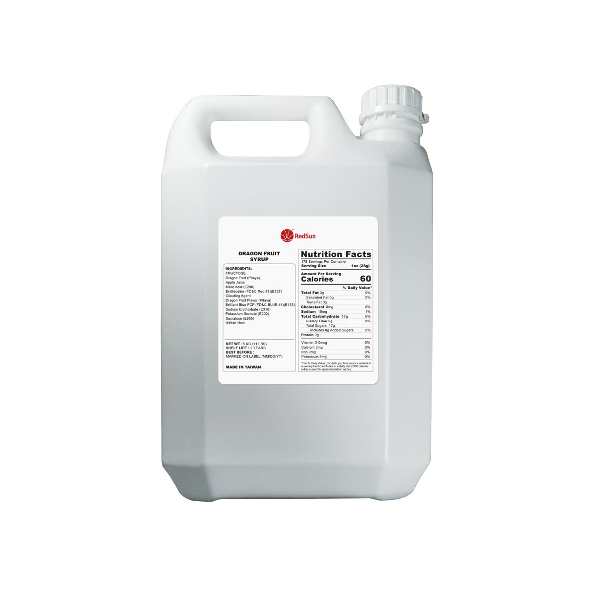 Dragon Fruit Syrup 5KG (11LBS) (Bottle)
