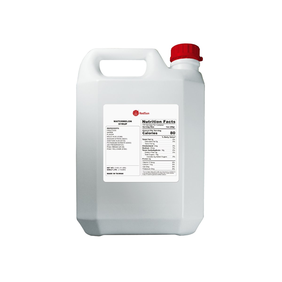 Watermelon Syrup 5KG (11LBS) (Bottle)