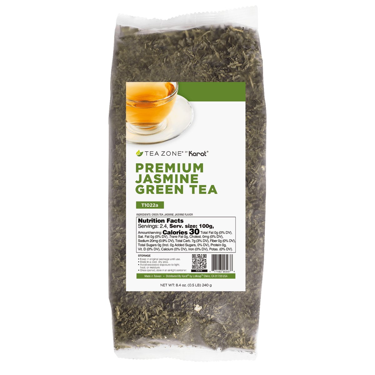 Organic Jasmine Green Tea Leave (Bag)