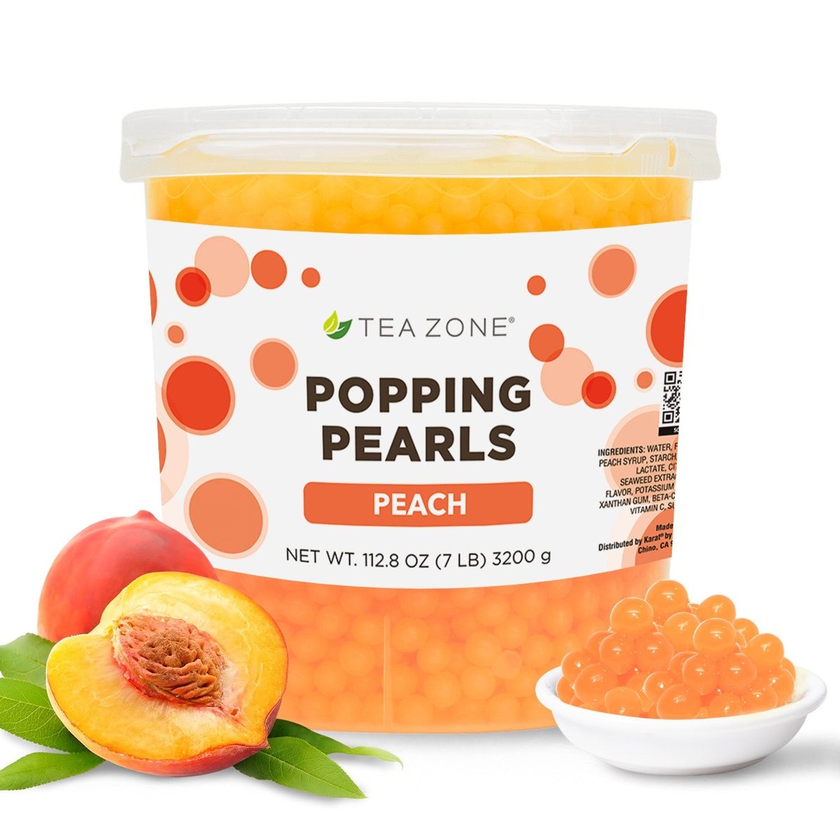 Peach Popping Boba 3.4 KG (7.50 LBS) (Bottle)