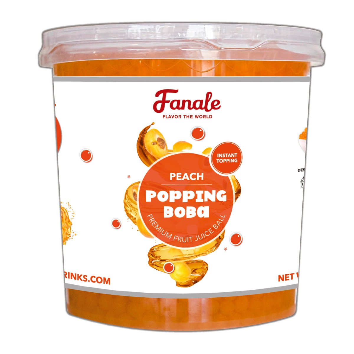 Peach Popping Boba — 7.05 lb bottle