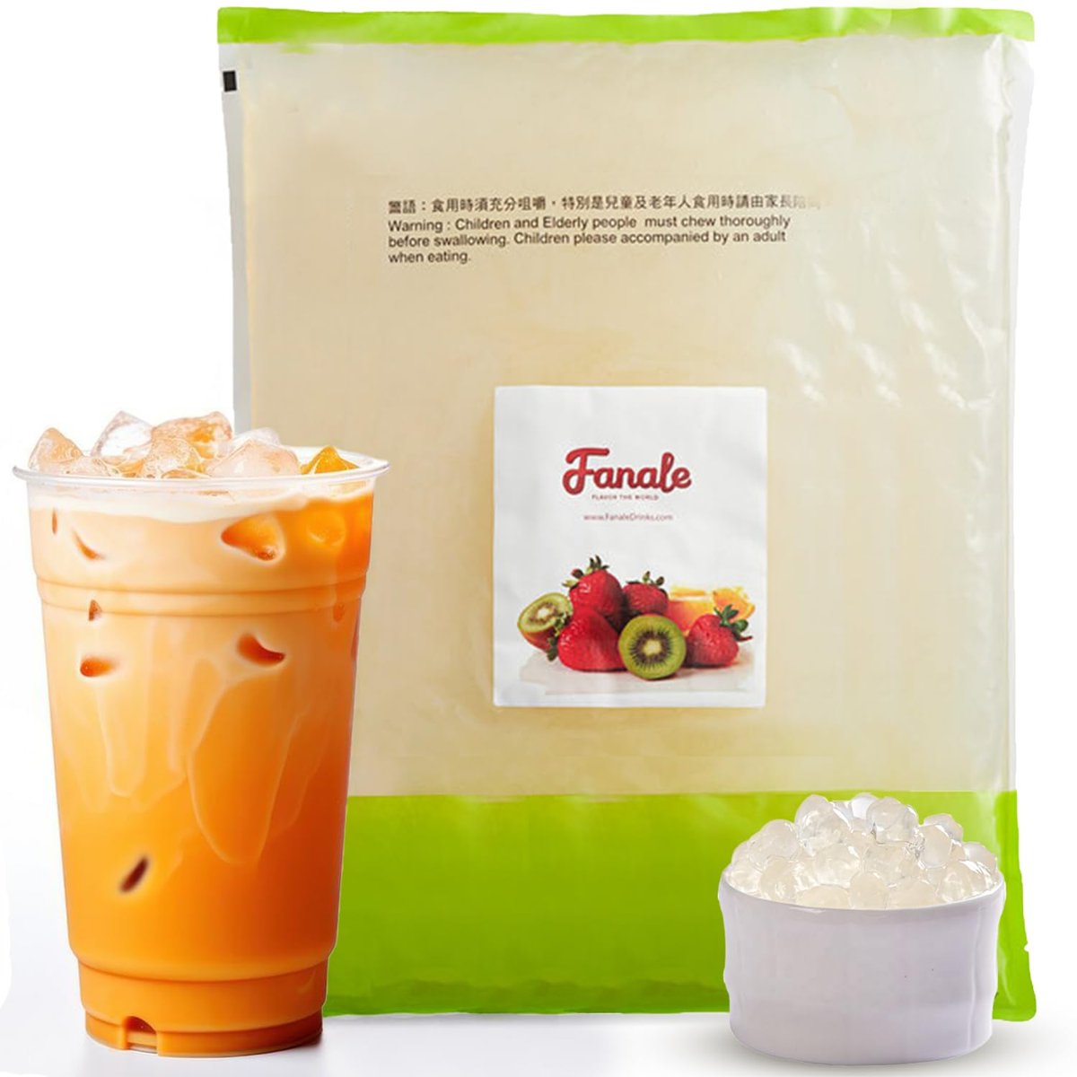 Original Crystal Boba (Agar) — 6 × 4.4 lb bags/case