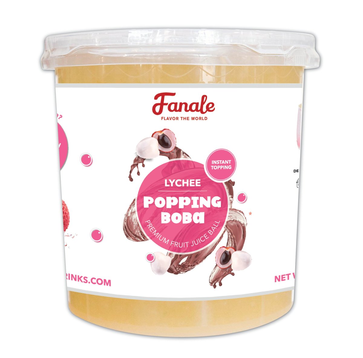 Lychee Popping Boba — 7.05 lb bottle