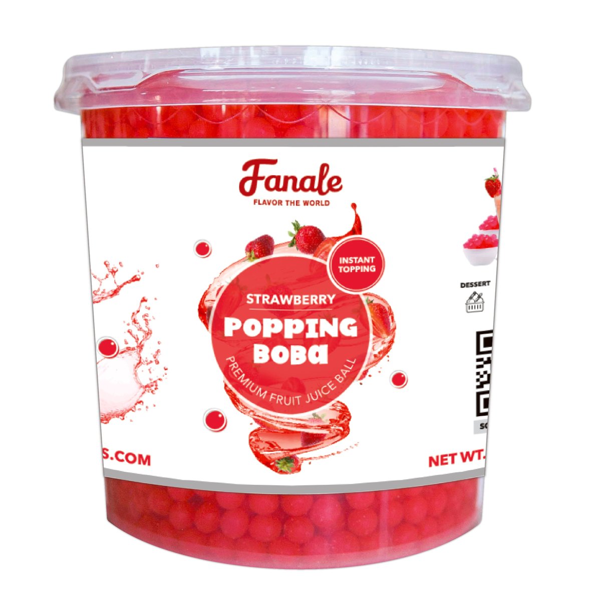 Strawberry Popping Boba — 7.05 lb bottle