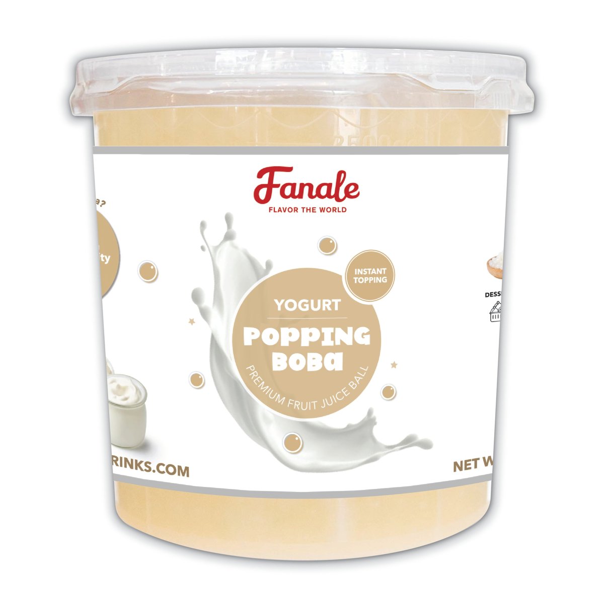 Yogurt Popping Boba — 7.05 lb bottle